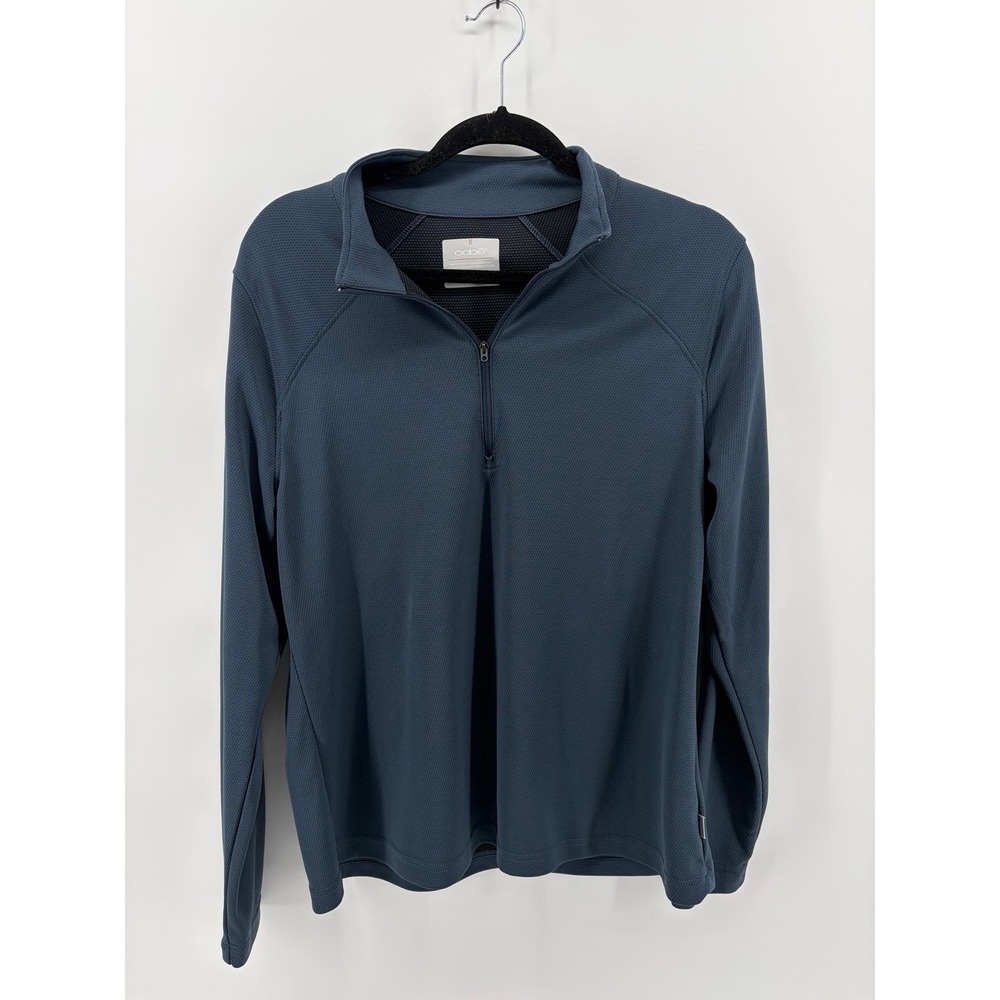 Oobe Hydrovent, 1/4 Zip Pullover, Navy, Long Sleeve Shirt, Men's Size Large